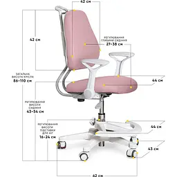 Дитяче крісло Evo-Kids Mio Ergo Dark Pink (Y-507 DP)  - мініатюра 3