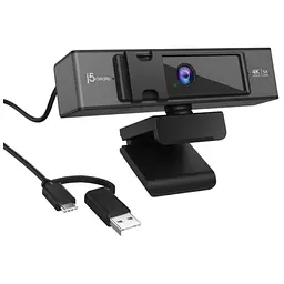 Веб-камера J5create JVCU435-N 4K Ultra HD USB-A/C (JVCU435-N) - мініатюра 6