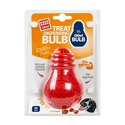 Іграшка для собак Waudog Лампочка гумова GiGwi Bulb Rubber гума M червона - мініатюра 2