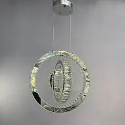 Люстра кільця Linisoln 7960-50*40*30 метал, кришталь, LED, 70 Вт, висота 120 см, ширина 50*40*30 см - мініатюра 5