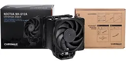 Кулер для процесора Noctua NH-U12A CHROMAX BLACK 1700 AM5 (NH-U12A CHROMAX BLACK) - мініатюра 4