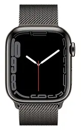Смарт-годинник Apple Watch Series 7 GPS + Cellular 45mm Graphite Stainless Steel with Graphite Milanese Loop [MKJJ3] [62626] - мініатюра 2