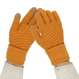 Рукавички для сенсорних екранів з плетінням ArmorStandart Braid Camel (ARM59883) - мініатюра 2