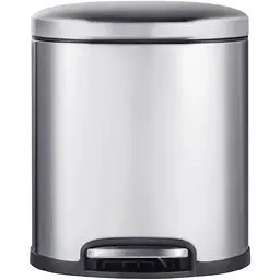 Відро для сміття з плавним закриттям овальне Mixxus Premium Topper-TC0205 SS Color 5л нержавіюча сталь MI7059, Нержавіюча сталь