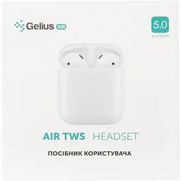 Бездротові навушники Gelius Air Airdots GA-TWS-001 White - мініатюра 3