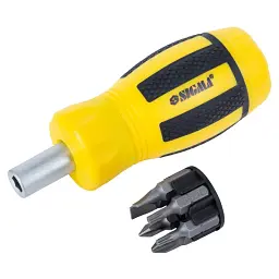 Набір викруток Sigma з реверсом MINI c бітами 6шт CrV (4001811) - мініатюра 2