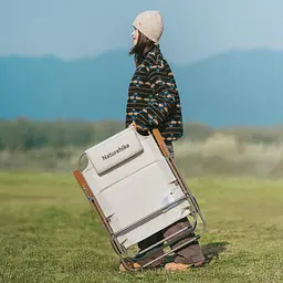 Крісло складане з регульованим нахилом Naturehike CNK2550JJ012 вуглецева сталь (Бежевий) - мініатюра 4