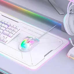 Комп'ютерна мишка Onikuma ігрова дротова для ПК C93 RGB підсвітка 12800 DPI для ноутбука прозорий корпус - мініатюра 9