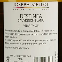 Вино Joseph Mellot Destinea, біле, сухе, 0,75 л - мініатюра 6