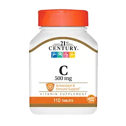 Вітаміни та мінерали 21st Century Vitamin C 500 mg, 110 таблеток