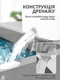 Комплект для домашнього прибирання легка швабра лентяйка, що обертається на 360°, зі складною ручкою та відром для віджимання 6л - мініатюра 9