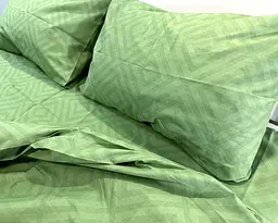 Постільна білизна LARA бязь d11268d Ромб Light Green двоспальна - мініатюра 2
