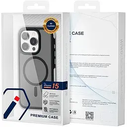 Чохол WiWU Air Shield with MagSafe для Apple iPhone 15 Pro Dark Blue [93120] - мініатюра 3