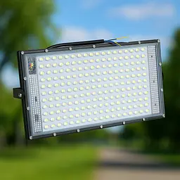 Світильник світлодіодний вуличний 200W, прожектор 216 LED, чорний, від мережі 220В - мініатюра 4