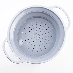 Друшляк TS Kitchen складаний силіконовий 2.6 л сірий - мініатюра 3