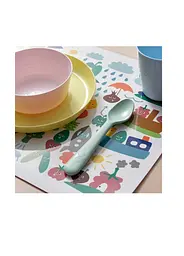 Дитячі ложки IKEA 4 шт різнокольорові пластикові - мініатюра 4