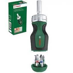 Викрутка з тріскачкою, 6 насадок Bosch hoz0014149 - мініатюра 9