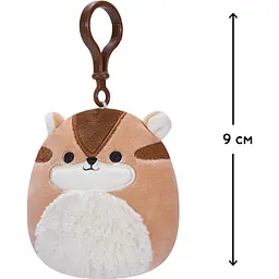 М'яка іграшка-брелок Squishmallows Бурундук Мельзі, 9 см (SQCP00148) - мініатюра 4