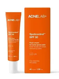 Крем-флюїд SPF 50 для шкіри, схильної до акне ACNELAB+ Spotcontrol, 40 мл - мініатюра 2