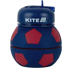 Силіконова пляшка для води 550 мл червоно-синя (K26-1272-3)