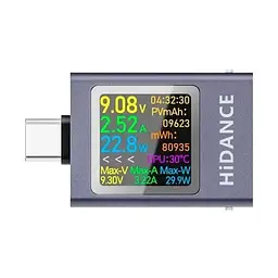 USB-C - тестер з мульти-екранним інтерфейсом Atorch AT085 ((Hidance) - мініатюра 4