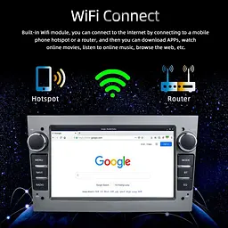 Магнітола Opel Universal 8 Android 12, 8 дюймовий IPS екран, 4 ГБ ОЗУ, 32 ГБ ПЗУ, CarPlay, GPS, Wi-Fi, Bluetooth, XPRO (42430-7032A-32GB_5775) - мініатюра 7