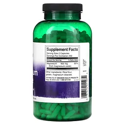 Магній Swanson Magnesium Oxide 200 mg 500 капсул - мініатюра 2