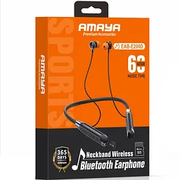 Bluetooth навушники Amaya EAB-E200D Sports headphones Black - мініатюра 2
