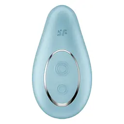 Вібратор Satisfyer Dipping Delight Light Blue, 2 мотори, гнучкий кінчик - мініатюра 3