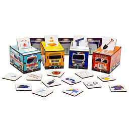 Дитячий Сортер Монтессорі "Машинки" PuzzleOK det0016050