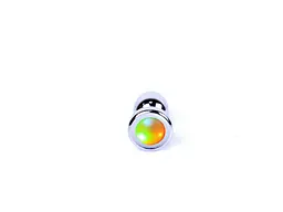 Анальна пробка - Jewellery Silver Plug Disco Flashlight - мініатюра 5