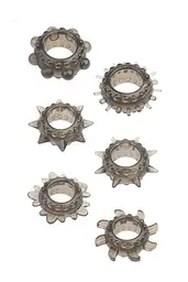 Набір ерекційних кілець Dream Toys Ring Set, 6 шт (чорний)