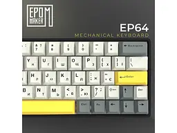 Клавіатура Epomaker EP64 Mulan Black (EP64-B-M) - мініатюра 3