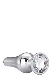 Dt21825 анальна пробка конічної форми Dream Toys Gleaming Love Silver Pleasure Plug L - мініатюра 4