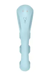 Вібратор для потрійної стимуляції Satisfyer Tri Ball 2 20.5 см блакитний - мініатюра 10