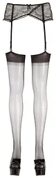 Панчохи Cottelli Legwear з декоративним швом, 6 (чорні) - мініатюра 3