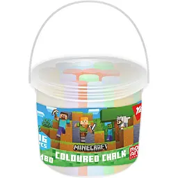 Крейда кольорова Yes Minecraft Jumbo в відрі 16 шт. (400547) - мініатюра 2