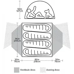 Намет Big Agnes Copper Spur UL4 (1054-021.0237) - мініатюра 8