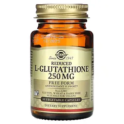 L-Глутатіон (відновлений) L-Glutathione 250 мг - 30 вег. капсул