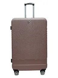 Валіза велика L ABS-пластик Worldline Airtex 652 78×52×34см 128л Рожеве золото