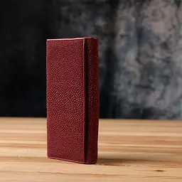 Гаманець жіночий STINGRAY LEATHER 18097 з натуральної шкіри морського ската бордовий - мініатюра 9