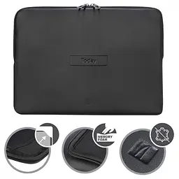 Чохол для ноутбука Tucano Today Sleeve 15/16 Black (BFTO1516-BK) - мініатюра 5