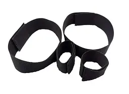 BDSM фіксатори для рук і ніг 'Black Bondage' Чорний K000428