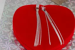 Сережки гвоздики Xuping Jewelry весняні струмки 12 см сріблясті