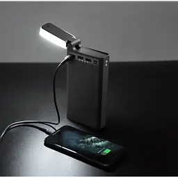 Повербанк зовнішній акумулятор Power bank із вбудованою лампою 30000mAh чорний HOCO J62 - мініатюра 2