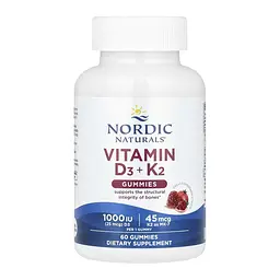 Вітамін D3 Nordic Naturals (+ K2) - 60 gummies