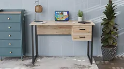 Комп'ютерний стіл Ferrum-decor Таккота 75x140x60 чорний ДСП Дуб Артізан 16мм (FRD-101929) - мініатюра 6