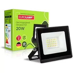 Прожектор Eurolamp LED з радіатором чорний (LED-FL-20(B)) - мініатюра 2