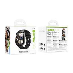 Смарт-годинник Hoco Smart Watch Y28 AMOLED Smart sports watch (call version) Black - мініатюра 4