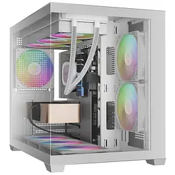 Корпус для ПК Gamdias AURA GC10M V2 ARGB WH (4711514503166) - мініатюра 2